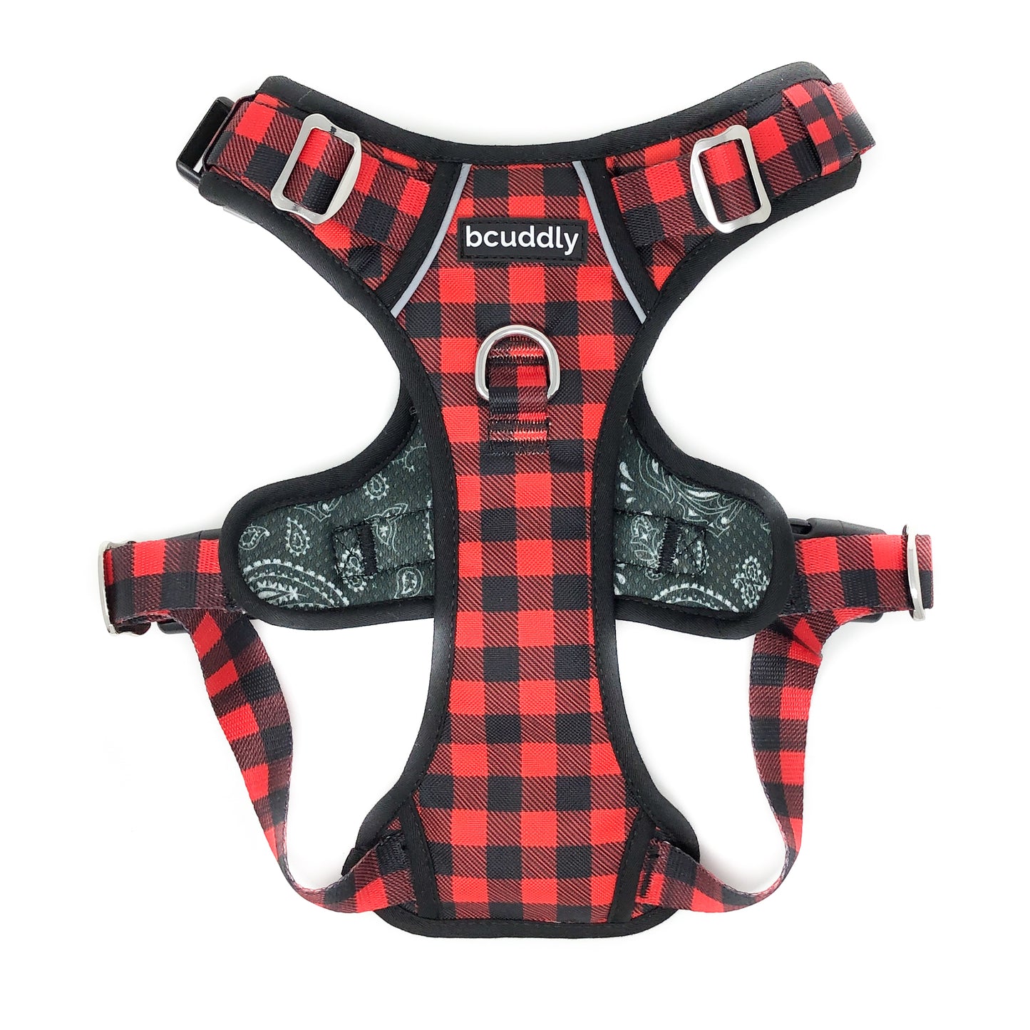 Large Dog Harness - Red Plaid