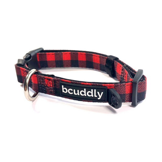 Dog Collar - Red Plaid Classic