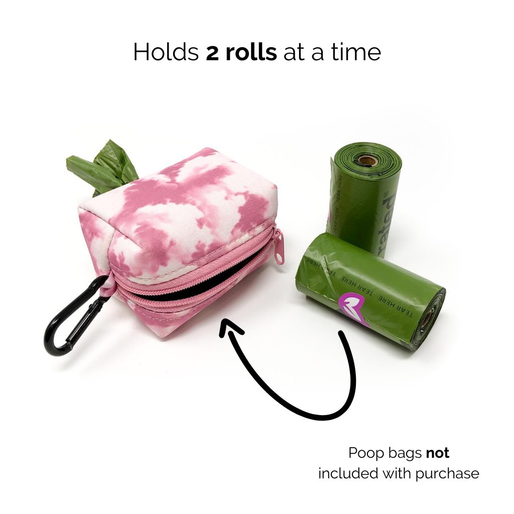 Poop bag holder - Blush Pink
