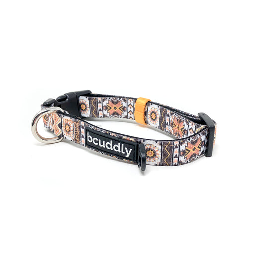 Dog Collar - Tan Aztec