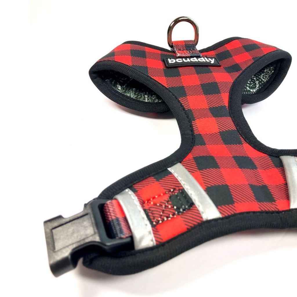 Control Dog Harness - Red Plaid Classic