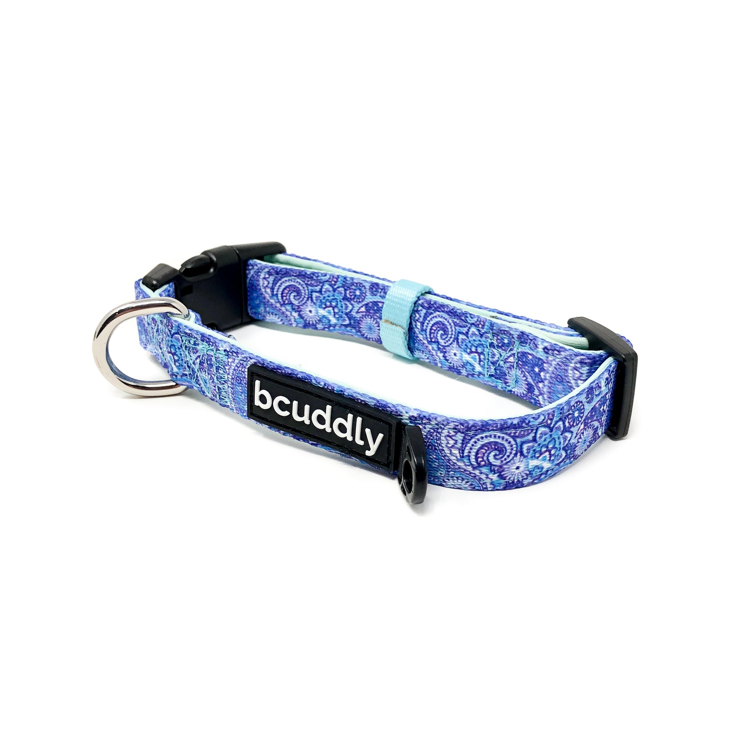 Dog Collar - Blue Paisley