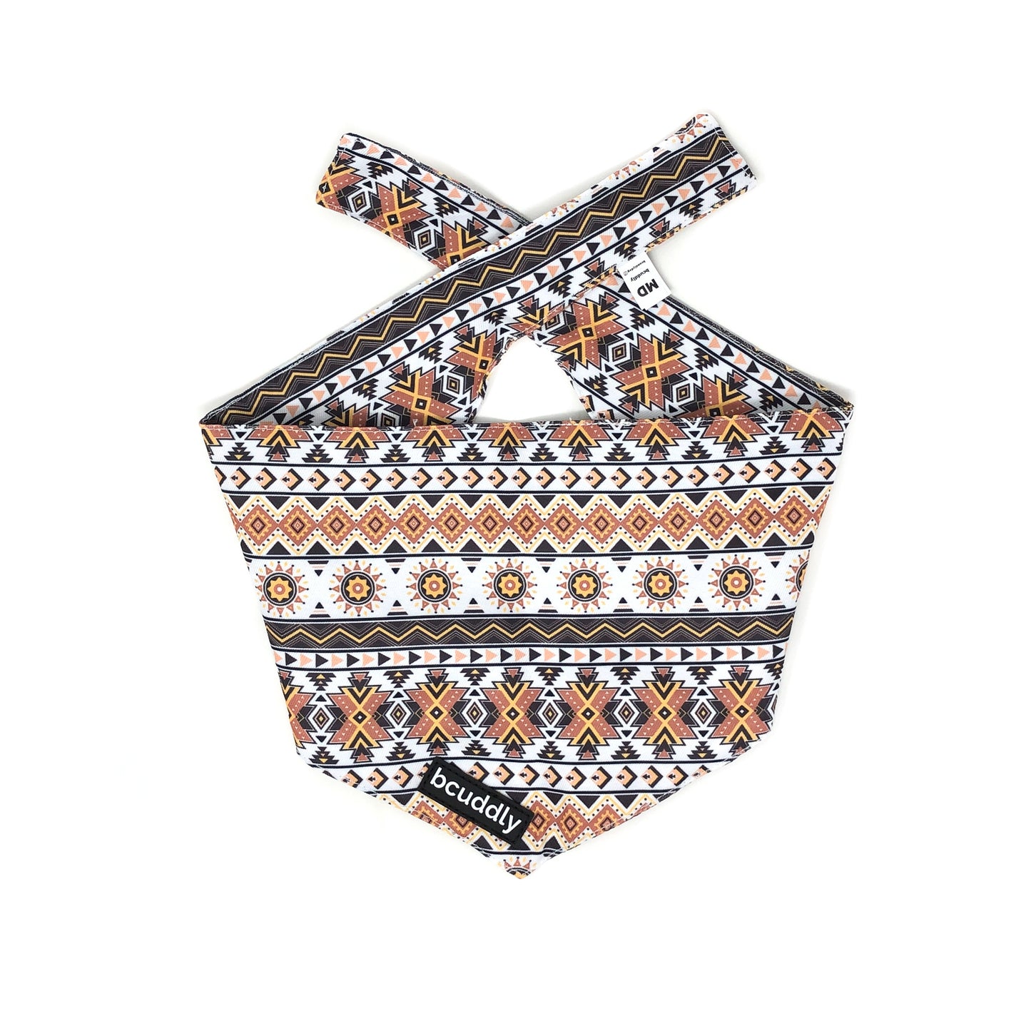 Dog bandana - Tan Aztec