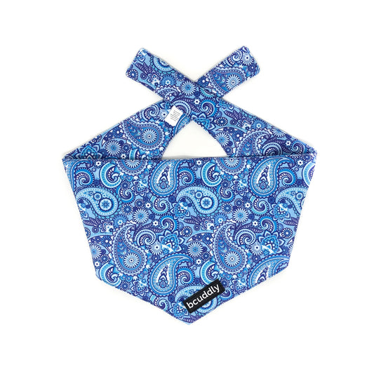 Dog bandana - Blue Paisley