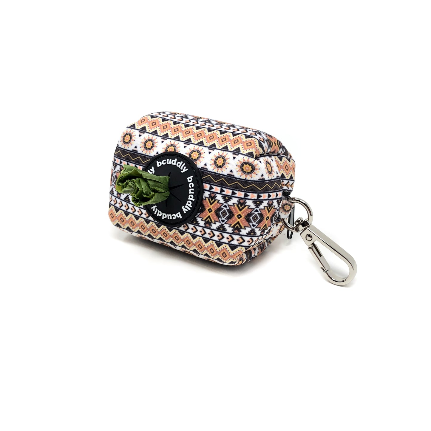 Poop bag holder - Tan Aztec